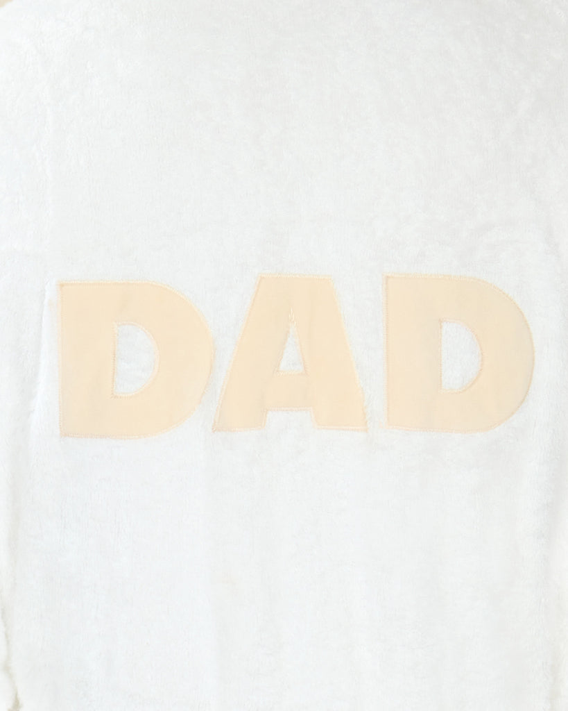 White gown for dad Human Robe Dad White DOG by Dr Lisa